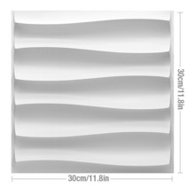 집 벽 혁신 기하학 3d 벽 패널 비 자체 접착 3d 벽 스티커 아트 세라믹 타일 벽지 룸 욕실 천장, 매트 화이트 - 1개, m