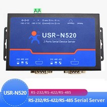 USR-N520 직렬 장치 서버 LAN 이더넷 RS232 RS485 RS422 변환기 산업 자동화 제어 데이터 전송, 오 플러그