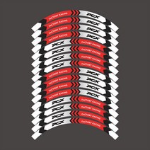 혼다 Pcx 125 150 160 pcx125 pcx150 pcx160에 대 한 16pcs 반사 Pcx 림 스티커 휠 데 칼 세트, 07 Reflective Red