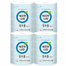 깨끗한나라 ECO 점보롤 화장지 300m, 4개입, 2개
