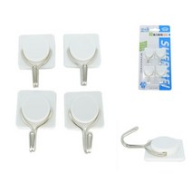 접착식 후크행거 4P 패션잡화걸이 자취생으로살아남기