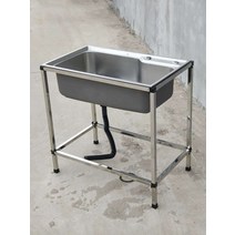 미니 싱크대 탕비실 씽크대 간이 소형 개수대 카페 업소용 주방 스텐 세면대 사무실, 일반 스틸 68x44 패키지 1, 일반 스틸 68x44 패키지 1