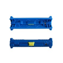 페전선탈피기 스트리퍼 자동 수동 Multi-function Electric Wire Stripper Cable Pen Cutter Rotary Coaxial Stripping Ma, [03] Blue