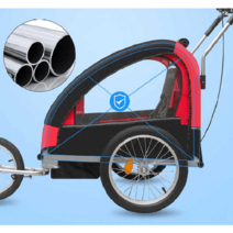 자전거 유아 트레일러 어린이 아기 유모차 웨건 연결, 공작 블루