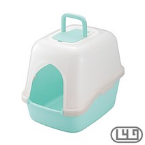 스노우뱅갈 반려묘지붕화장실 러블 고양이화장실 라이트블루, 상세페이지 참조
