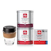 한정특가 일리21캡슐 버라이어티팩21클라시코+21인텐소+유리텀블러킵컵+스틱커피KIT