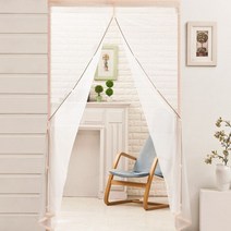 알뜨리 알뜨리 자석식 현관 방문 모기장 미세 방충망_칼라엣지, 04. 베이지  현관문용(소)