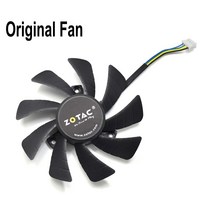 85MM T129215SH DC 12 V 4PIN 0.30A 쿨러 팬 교체 ZOTAC GTX1060 GTX 1060 미니 3G 그래픽 비디오 카드 냉각, Original Fan