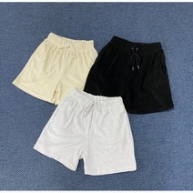 티봄 TBOM 타올반바지 무지숏팬츠 테리셋업 바캉스룩 물놀이 해변룩 남녀공용 오버핏 에슬레저룩