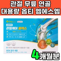 옵티 opti nsm 대용량 고순도 디메틸설폰 엠에스엔 엠에스엠 캡슐 알약 중년 노인 부모님 50대 60대 무릎 무릅 연골 허리 관절에 연골에 허리에 무릎에 좋은 영양제 추천, 1박스(4개월분)
