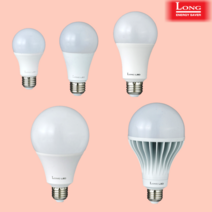 코스모스 롱LED LED 전구 벌브 6W 8W 12W 15W 20W 25W KS 인증 LED 램프, 01. 롱LED 올빔 벌브 6W, 전구색 ( 3000K )