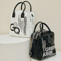 제이투제이 gq그래픽 여성 골프가방 크로스 숄더백, 화이트