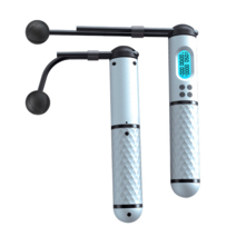 스마트무선 줄넘기 단품 2.0 무소음 실내 홈트, 화이트블랙