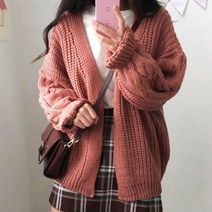 3컬러 여자 기본 끌끔한 니트 소재 가디건 편한 자켓