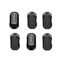 페라이트코어 블랙 방해 방지 토로이달 클립온 RFI EMI 노이즈 마그네틱 필터 코어 7mm 11mm 13mm, 1.10Pieces 3.5mm