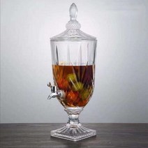 JINGHENG 대용량 유리 3000ML 음료수 주스 디스펜서 보관용기 3L, C