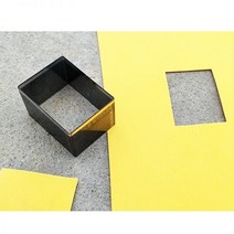 가죽 공예 도구 공구 호환 둥근 가장자리 모양의 금속 구멍 펀치 커터가있는 1pc 정사각형/직사각형 diy 종이 다이 커팅 핸드 중공, 15x20mm