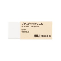 MUJI 지우개 S, S 18×43×12mm, 블랙