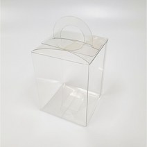 투명 손잡이 케이스 캔들케이스 답례품 상자, 8cm*8cm*12cm(25장), 25개