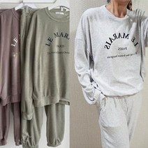 테리셋업 타올 조거 맨투맨 트레이닝복 세트