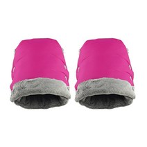 유모차 액세서리 겨울 장갑 핸드 머프 방수 내구성 두꺼운 팔걸이, 07 Pink 16x21cm