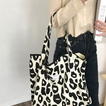 토른 레오파드 숄더백+미니백 핑크 블랙