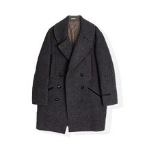시스템 Hand made 블렌드 더블 코트 (S)