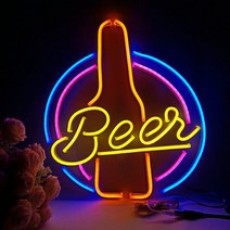 coffee 레스토랑 바 네온 라이트 사용자 정의 다양한 패턴 크기의 맞춤형 아크릴 네온 불빛 실내 장식용 웨딩 파티 네온 불빛, beer2