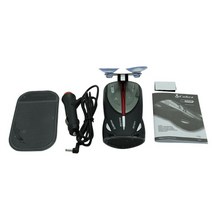 vb car speed laser 안티 레이더 감지기 음성 경고 경고 풀 밴드 360도 차량 속도 led 디스플레이 car trucker universal, 회색