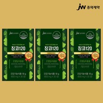 징코 120 혈관청소좋은약 혈행 순환 개선 기억력 개선에 도움을 줄수 있음 엽산 혈액 생성에 필요 영양제 은행잎추출물 비타민E 비타민B6 아연, 3통