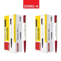 동아 스피디볼 볼펜 1타(24개입) X 2개, 0.5-레드(24개입)x2개