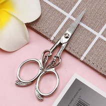 레트로 재단사 가위 동물 스테인레스 스틸 자수 가위 커터 바느질 패브릭 스레드 절단 DIY 수제 액세서리, 4.7x11.2cm-B