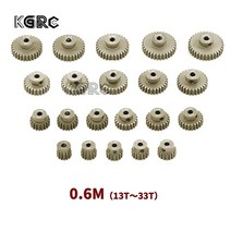 웜기어 1/10 RC 모델 자동차용 알루미늄 합금 금속 피니언 모터 13T 20T 30T 33T-87, 19.27 T