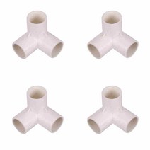 PVC파이프연결소켓 파이프 3구 연결브라켓 커넥터 플라스틱봉 diy