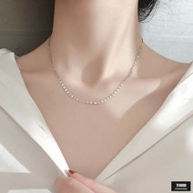 가바바 여성 목걸이 반짝이는 심플 일자 패션목걸이 G43197