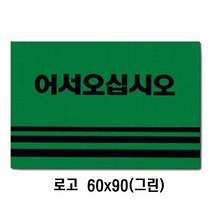 [에이치플러스몰] 카펫매트 로고 60x90(그린)