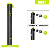 공기주입기 에어펌프 자전거 바람넣는기계 무선 west 바이킹 핸드 미니 펌프 타이어 공기 팽창기 schrader presta 밸브 볼 니들 호스 mtb 액세서리 휴대용 펌프, 098 그린, 098 그린