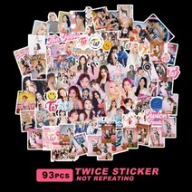 Kpop 걸스 스티커 팩 두번 IVE ITZY 사이의 앨범 1 2 귀여운 사진 팬 문구 라벨 선물, 93pcs Twice