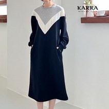 카라 KARRA (77까지)트리플배색라운드원피스_KB2WOP110Q