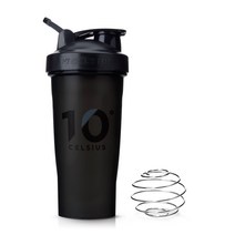캐리보틀 10도씨 블렌딩 쉐이커보틀 블랙 600ml 블랜더볼 쉐이크 선식 가루 믹스 물병