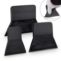 유리 섬유 글라스 화이바 그라스 Ehdis 3pcs 블랙 소프트 고무 랩 스퀴지 탄소, 없음