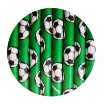 빌리에코 친환경 축구공 종이빨대 100개, 1팩