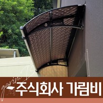 550X9500 출입구비가림 플라스틱처마 브라켓 렉산바 차양시스템 계단캐노피 주차장, 회색틀 블루렉산