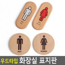 골든트리 우드 화장실 도어사인 표지판 문패 안내판 간판, 세로형 남자 (Man)