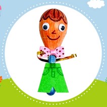 일음쇼핑^^*m마라카스 소년 만들기 5개묶음 공작용교구 만들기재료 미술수업 만들기패키지 시간 유치원일medi^*^, ab*^^선택없는