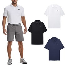 언더아머 언더아머 남성 UA T2G 골프 카라 반팔 티셔츠 화이트 1368122-100