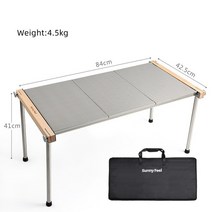 접이식 휴대용 야외 캠핑테이블캠핑 스테인레스 스틸 접이식 테이블 휴대용 조합 바베큐 야외 너도밤나무