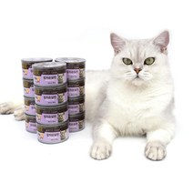 희동이네 고양이 간식 ANF 고양이캔 참치순살 95g 길냥이캔 통조림 주식사료캔, 16개
