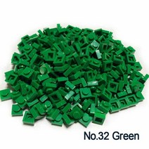 더치커피 메이커 Smartable 플레이트 1x1 빌딩 블록 MOC 부품 DIY 로고 픽셀 아트 QR 코드 벽돌 모자이크, 32 Green 32