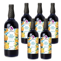 [포모나] 블루큐라소시럽 1000ml (6개박스), 6개
